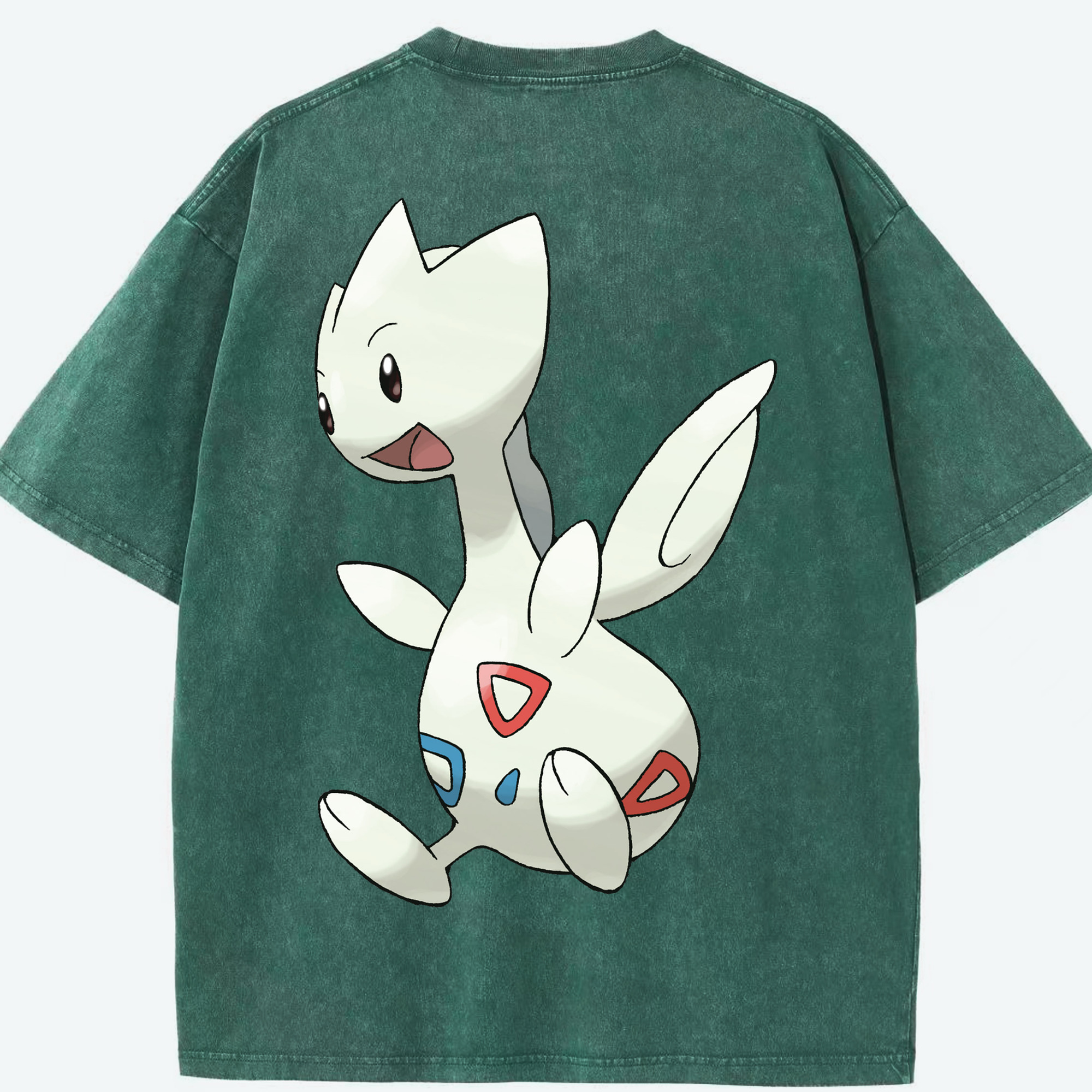 （画像用） ポケットモンスター Pokémon 綿100% ヴィンテージ風 半袖Tシャツ（背面プリント）